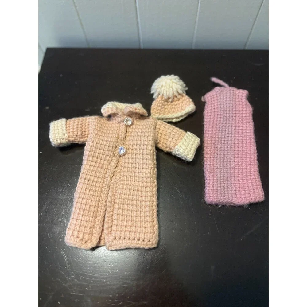 Vintage Barbie Clothes Lot 49pcs 1970s & 1950s Handmade Dresses Coats Shoes